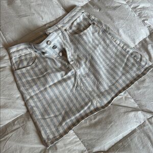 Maxwell Striped Jean skirt